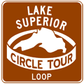 Lake Superior Circle Tour Loop route marker