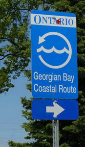 Georgian Bay Coastal Route route marker